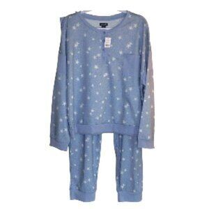 Splendid Two-Piece Lounge Set Stampstar Blue XXL NWT